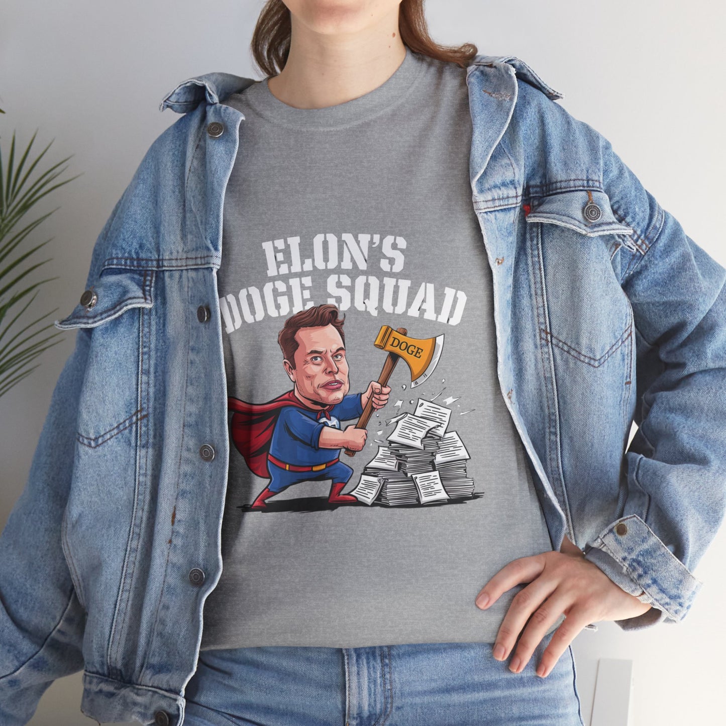 Elon’s DOGE Squad: Playful and Topical Tee for Musk Fans and Meme Lovers