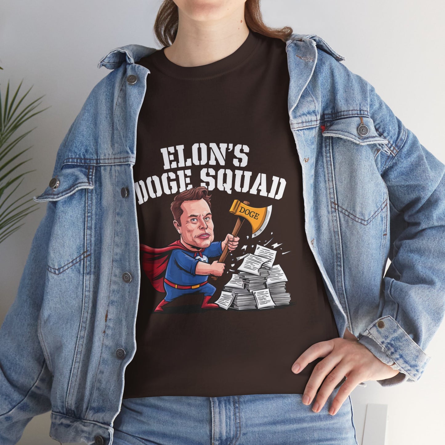 Elon’s DOGE Squad: Playful and Topical Tee for Musk Fans and Meme Lovers