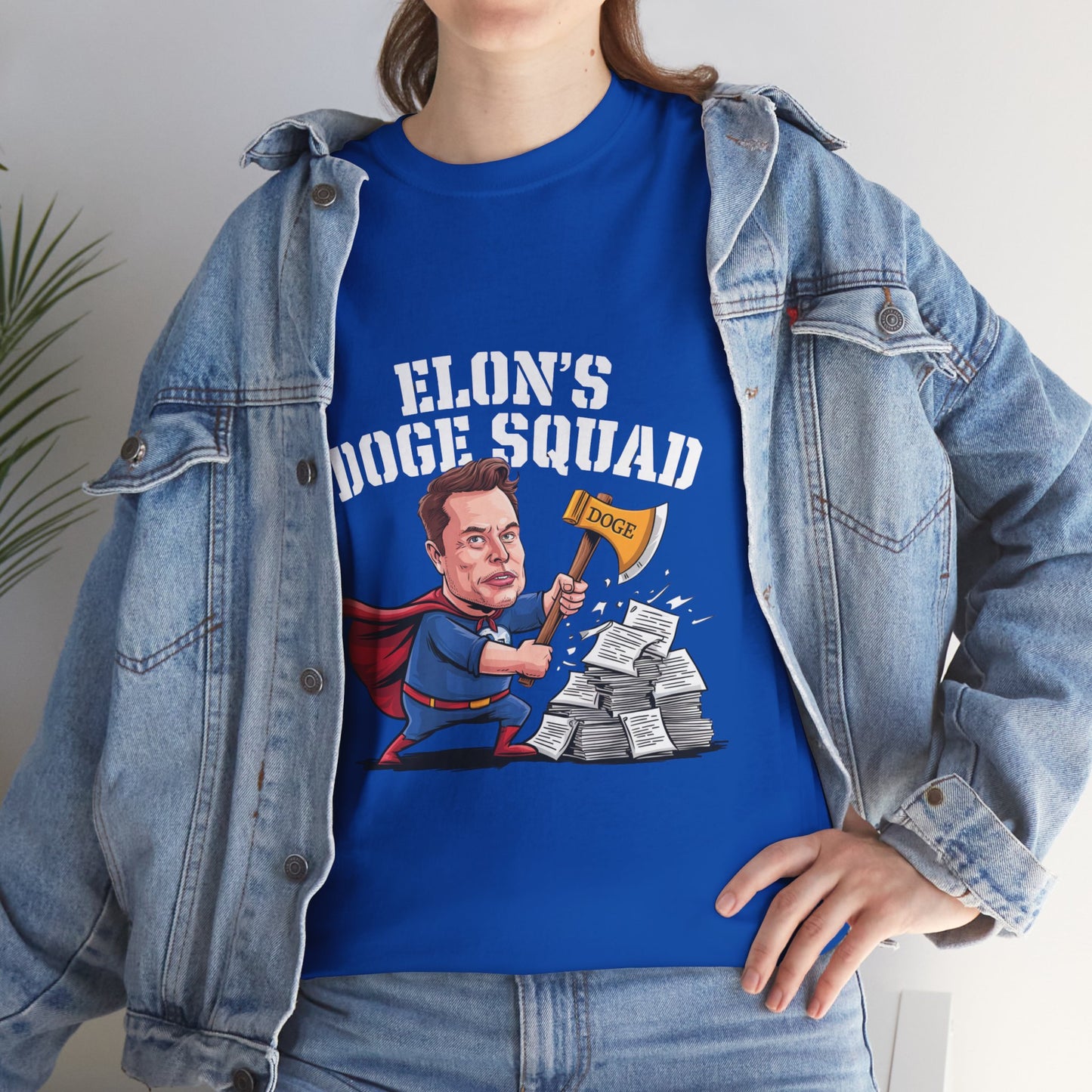 Elon’s DOGE Squad: Playful and Topical Tee for Musk Fans and Meme Lovers