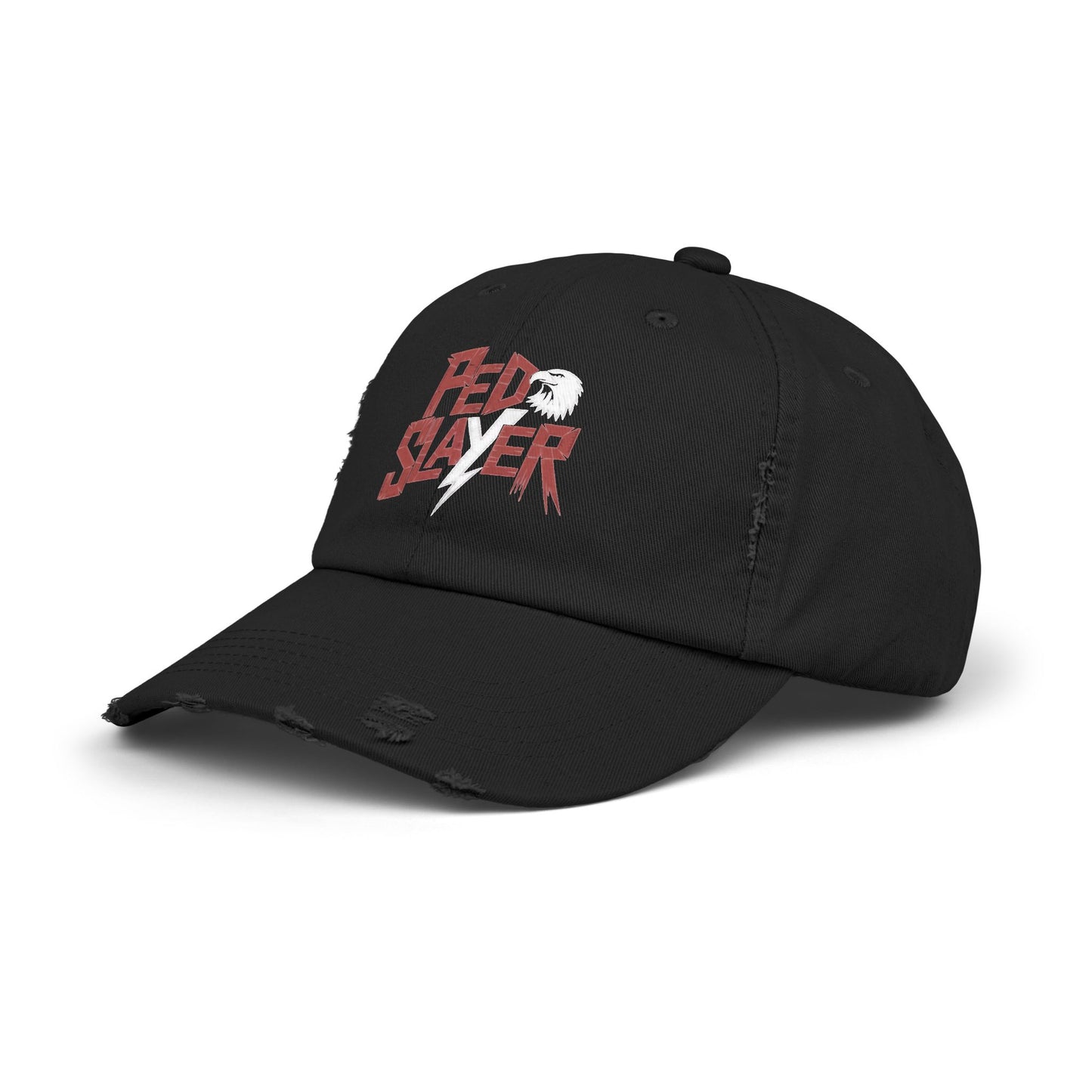 Pedo Slayer Distressed Unisex Hat for Patriots Fighting Justice