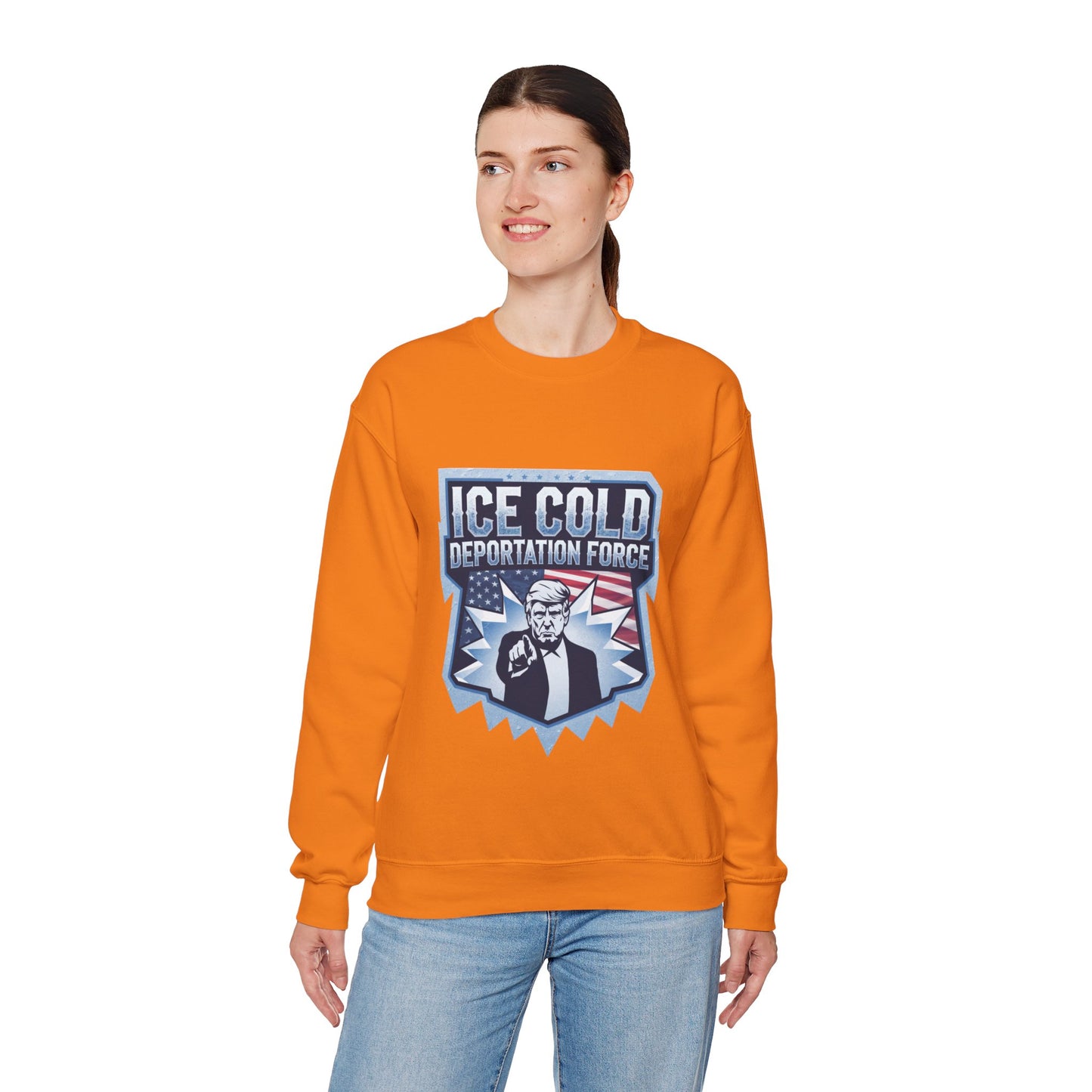 Unisex Sweatshirt ICE Cold Deportation Force Conservative Border Security Design