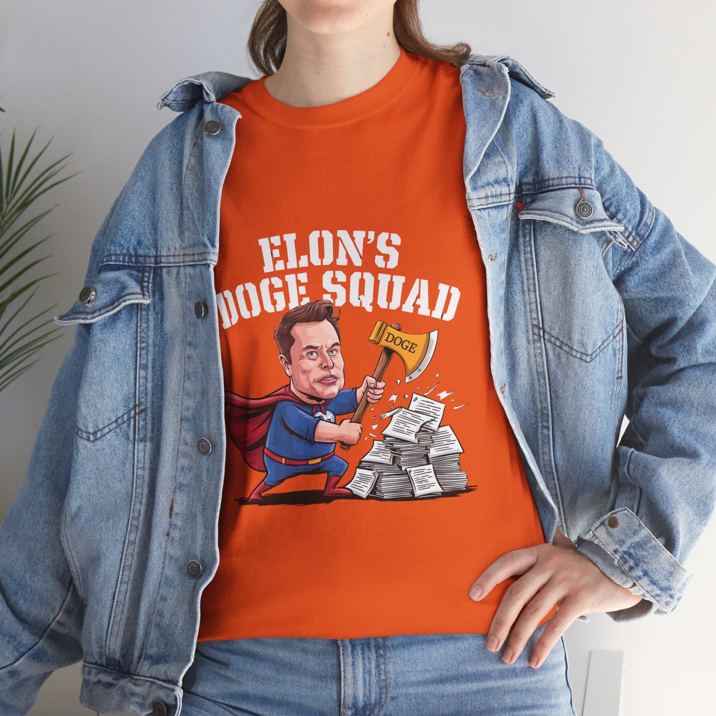 Elon’s DOGE Squad: Playful and Topical Tee for Musk Fans and Meme Lovers