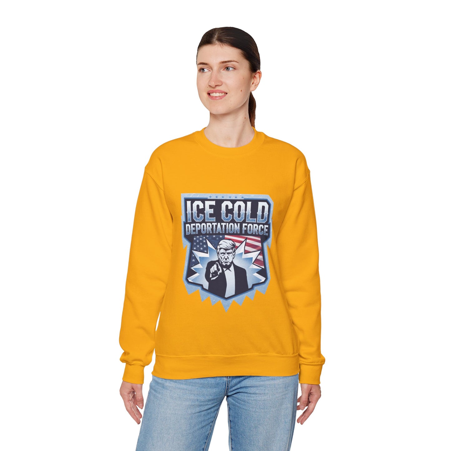 Unisex Sweatshirt ICE Cold Deportation Force Conservative Border Security Design