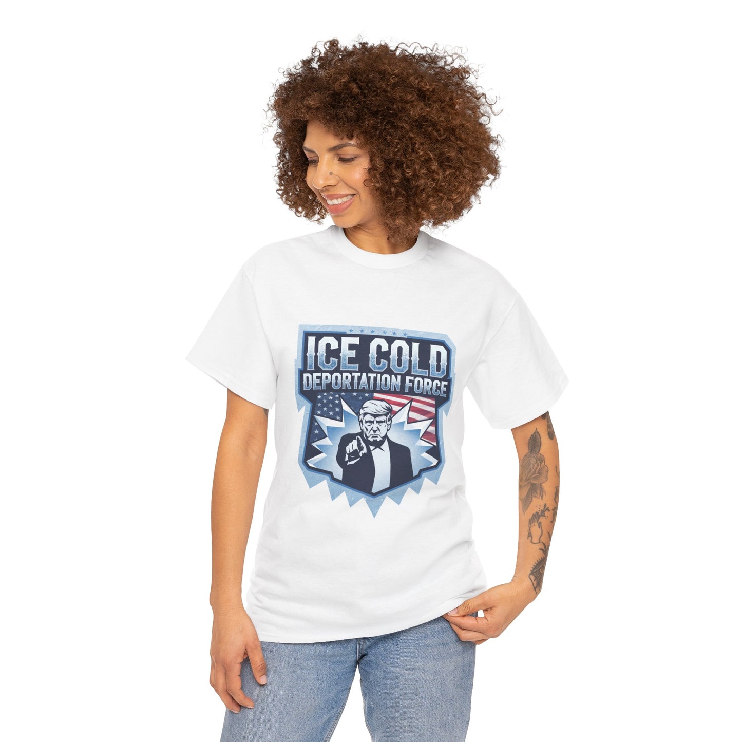 ICE Cold Deportation Force Unisex Tee - Conservative Border Security Shirt