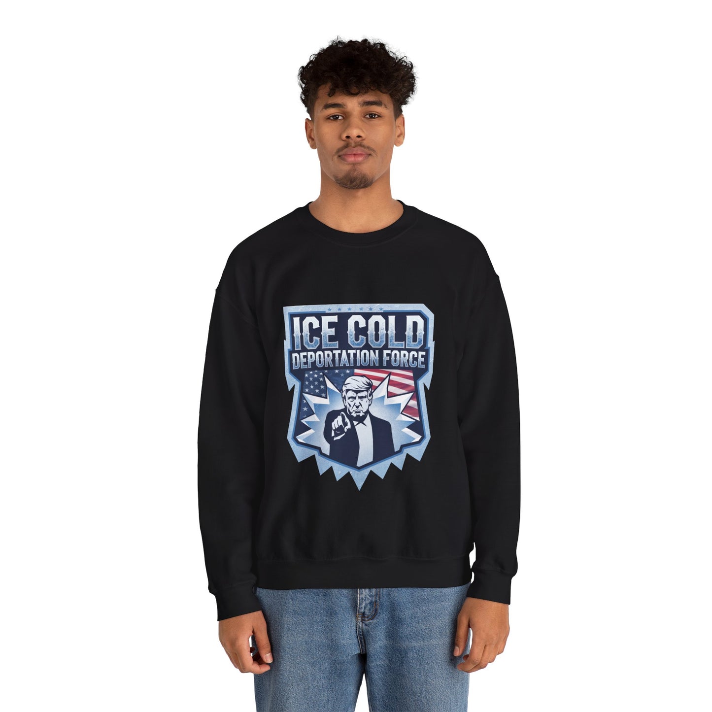 Unisex Sweatshirt ICE Cold Deportation Force Conservative Border Security Design