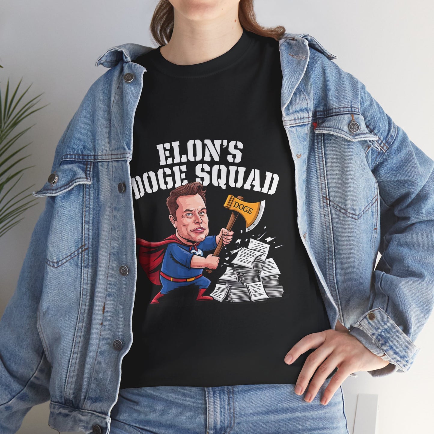 Elon’s DOGE Squad: Playful and Topical Tee for Musk Fans and Meme Lovers