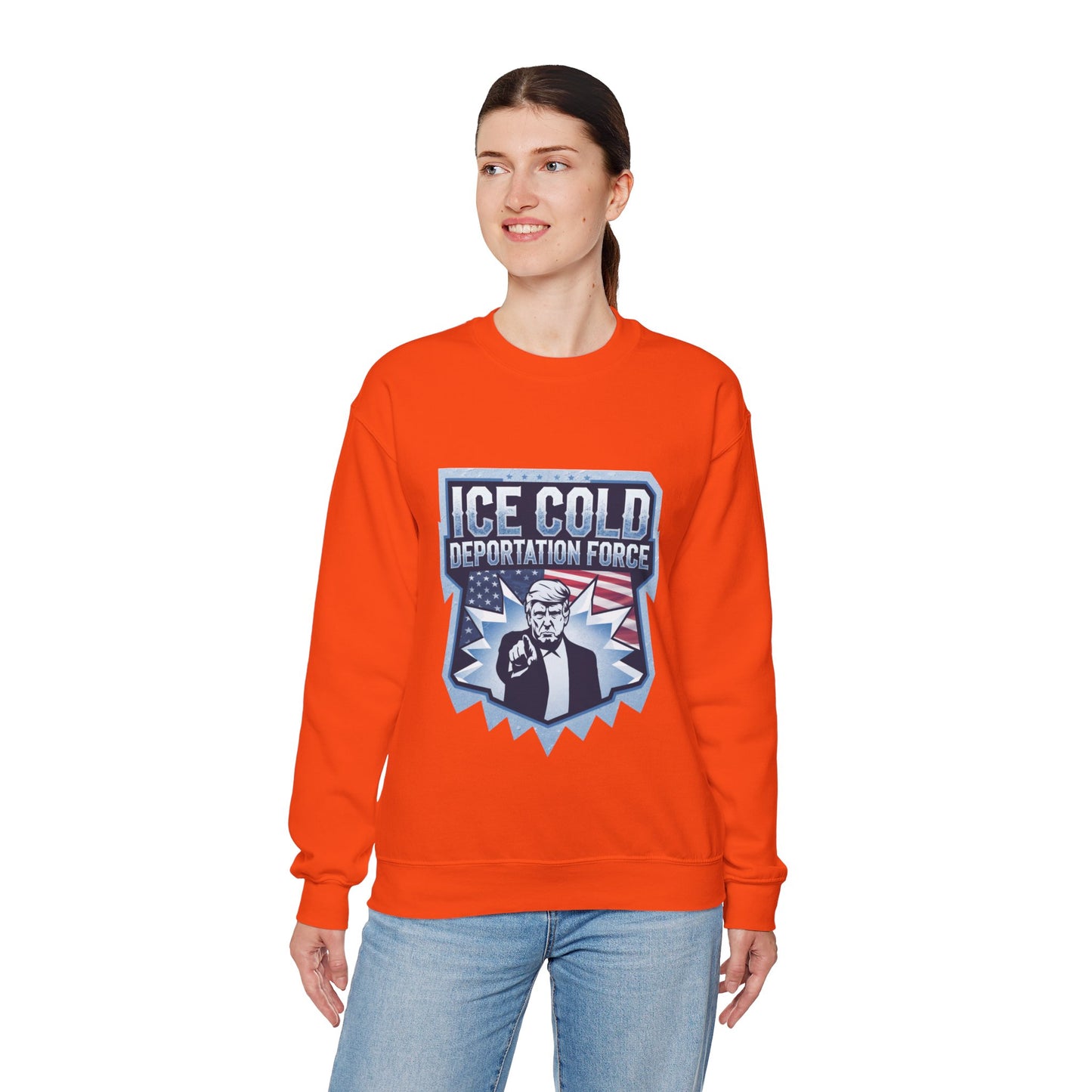 Unisex Sweatshirt ICE Cold Deportation Force Conservative Border Security Design