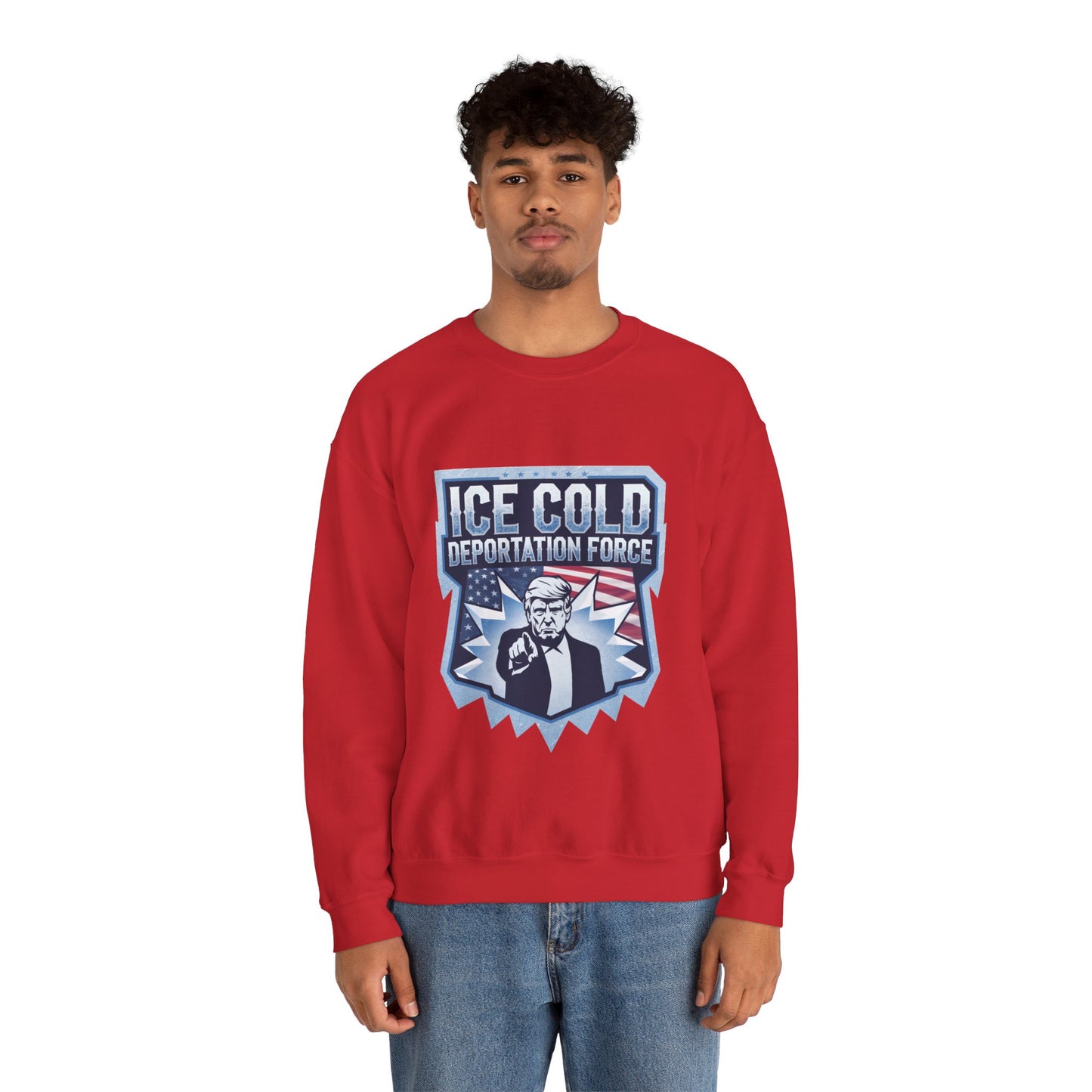 Unisex Sweatshirt ICE Cold Deportation Force Conservative Border Security Design