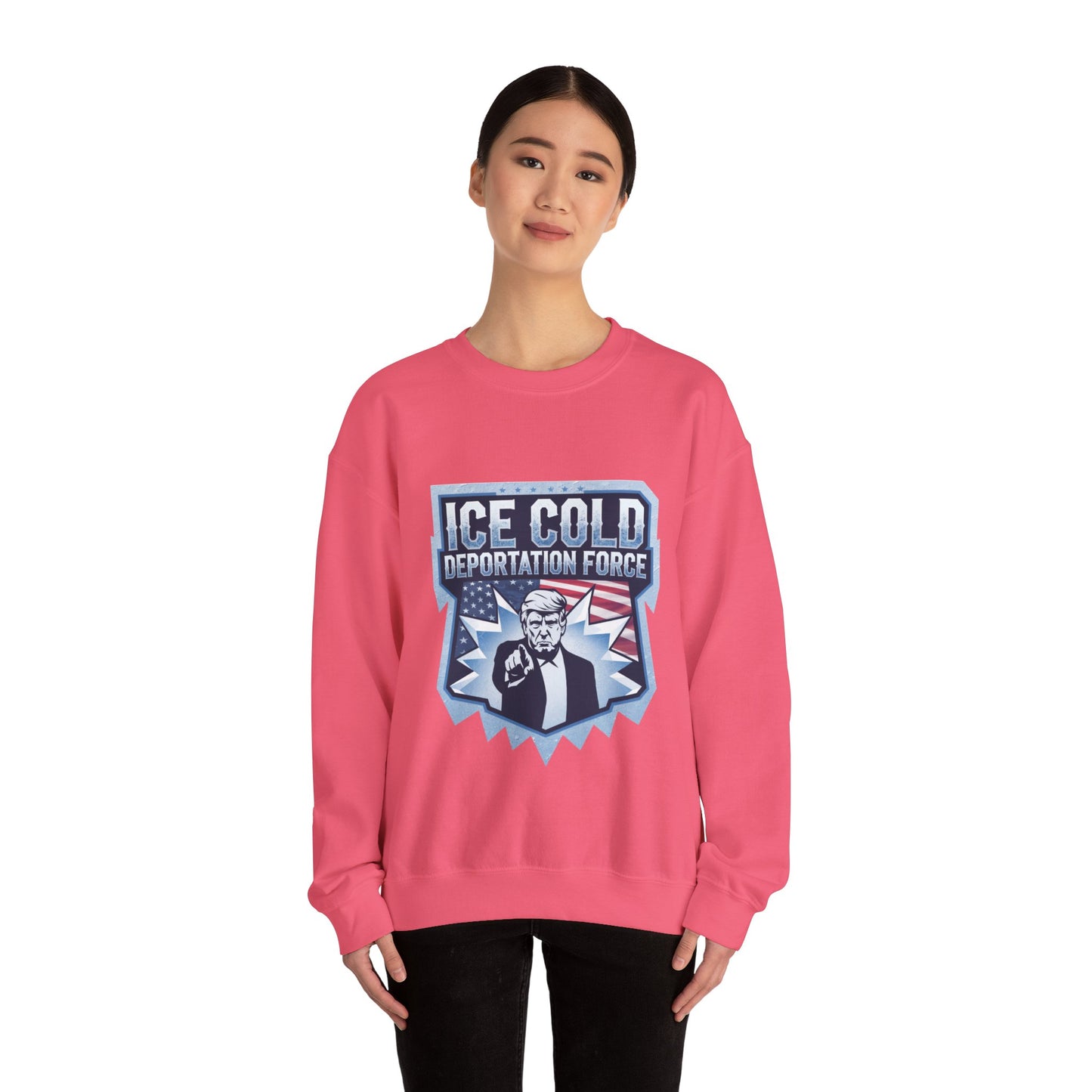 Unisex Sweatshirt ICE Cold Deportation Force Conservative Border Security Design