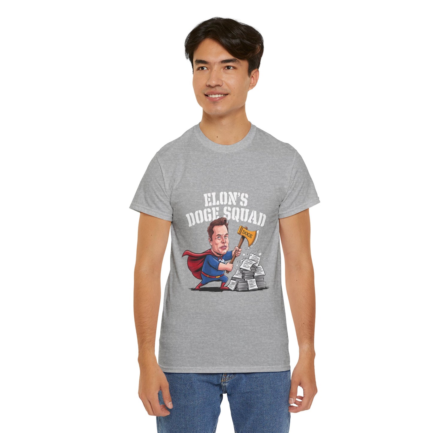 Elon’s DOGE Squad: Playful and Topical Tee for Musk Fans and Meme Lovers