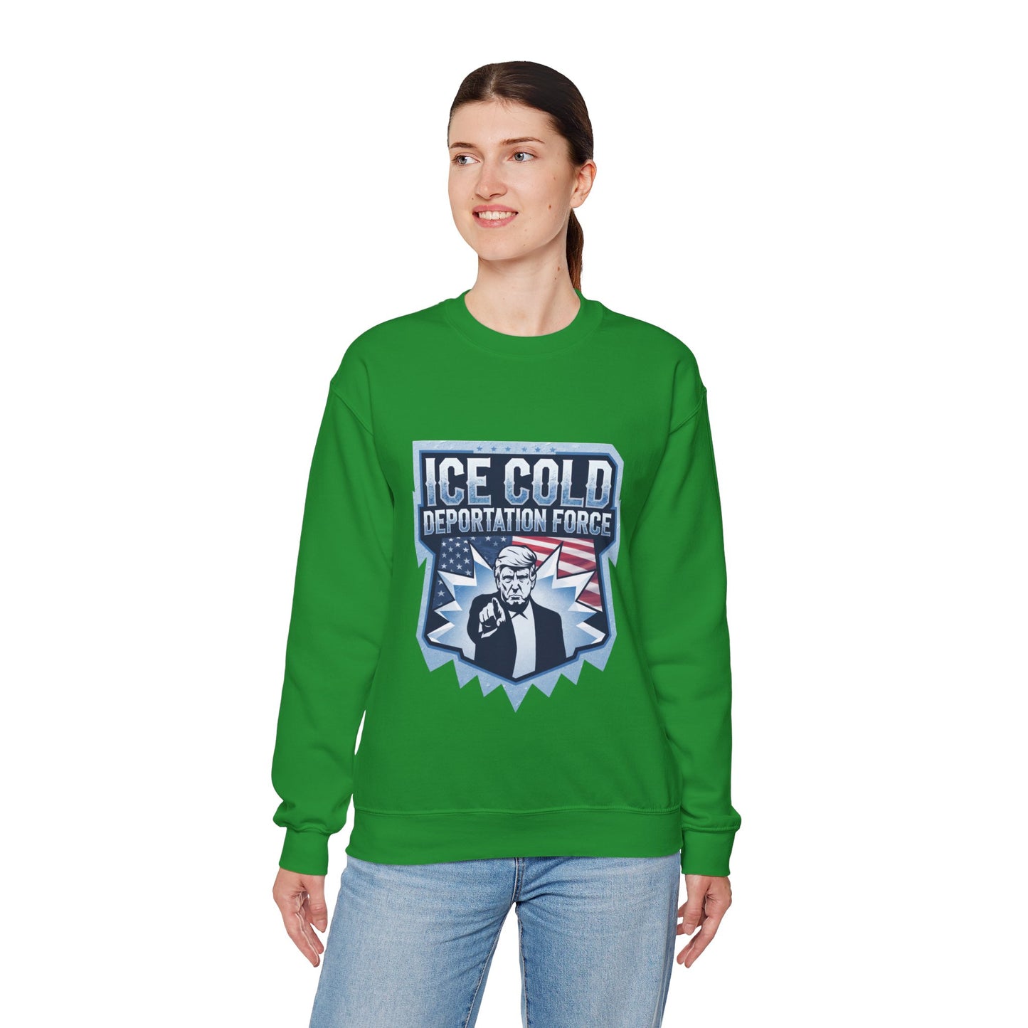 Unisex Sweatshirt ICE Cold Deportation Force Conservative Border Security Design