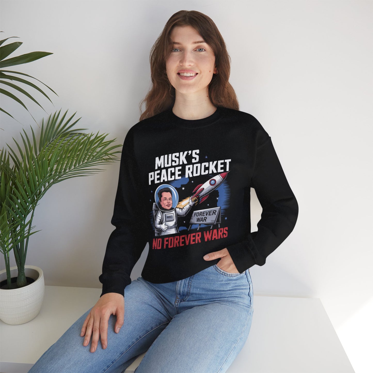 Musk's Peace Rocket Sweatshirt