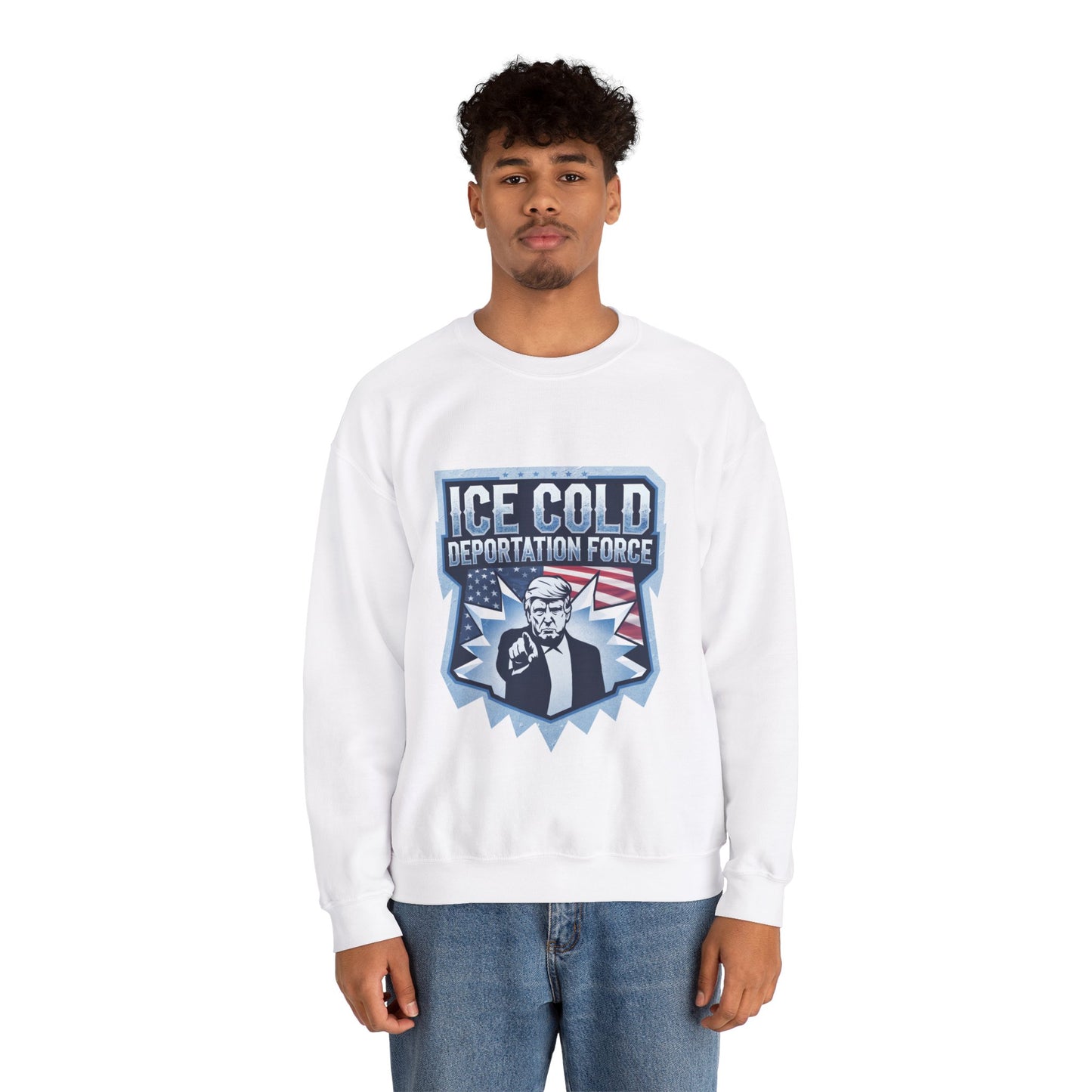 Unisex Sweatshirt ICE Cold Deportation Force Conservative Border Security Design