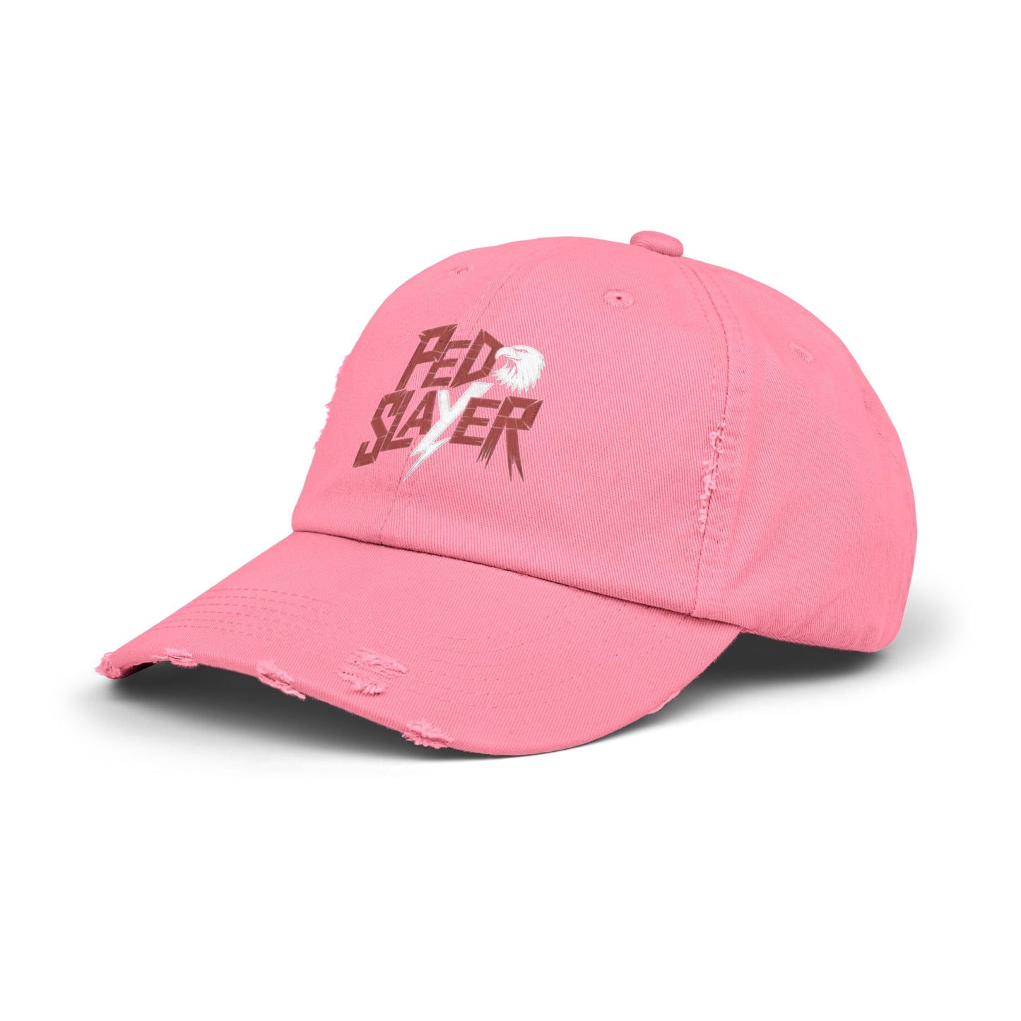 Pedo Slayer Distressed Unisex Hat for Patriots Fighting Justice