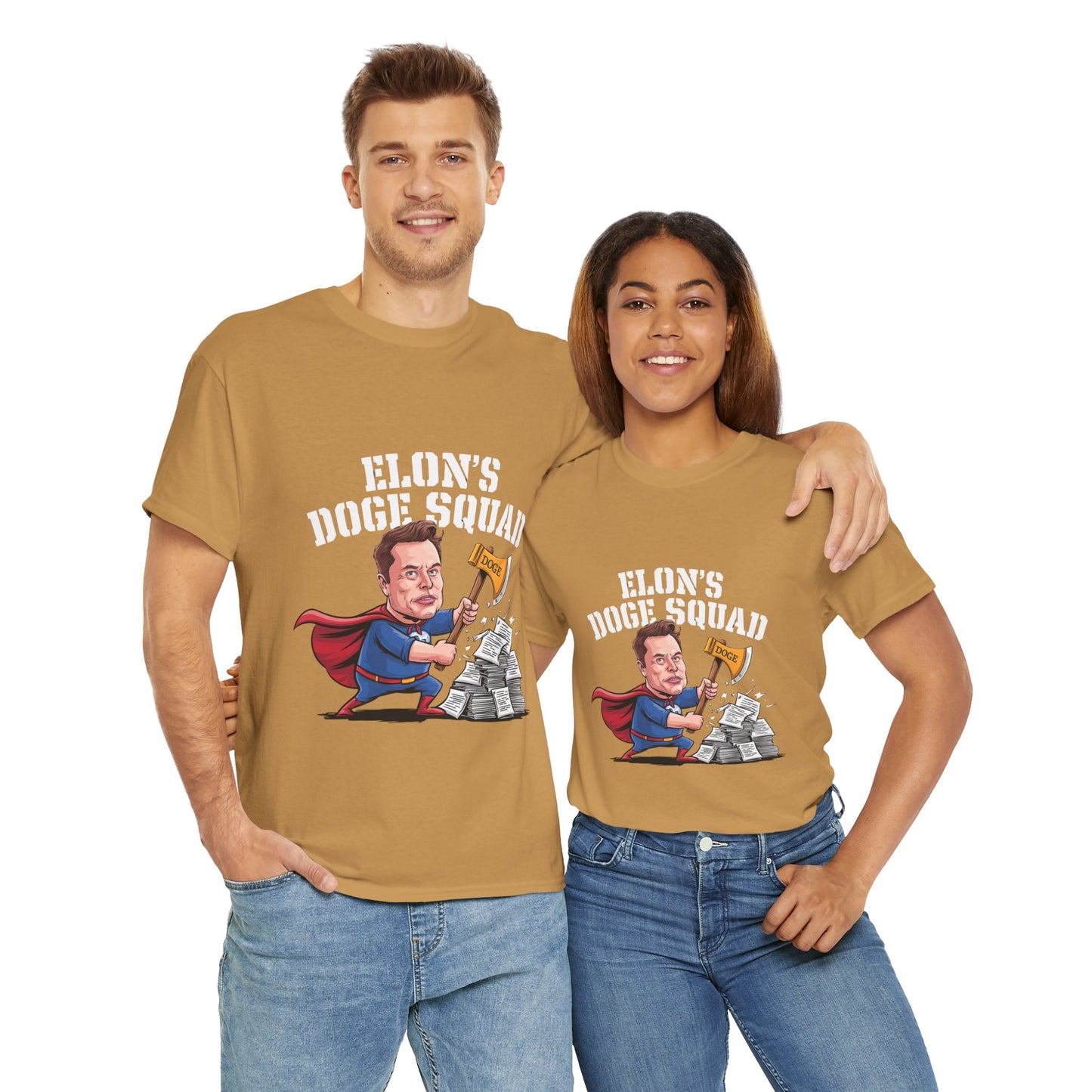 Elon’s DOGE Squad: Playful and Topical Tee for Musk Fans and Meme Lovers